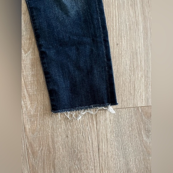 Agolde Women’s Sophie Crop Raw Hem Comfort Stretch Skinny Jean Dark Wash Size 26 - Picture 3 of 8